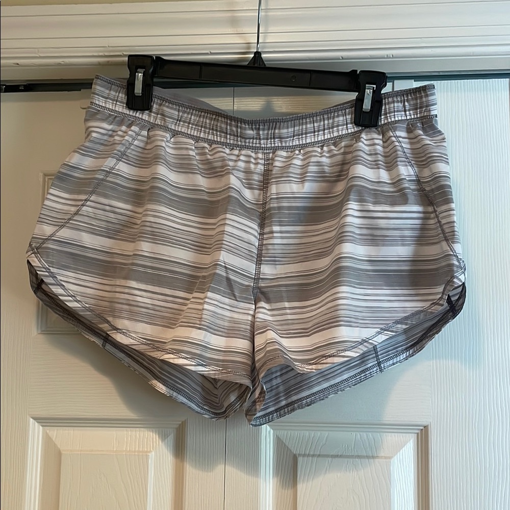 Lululemon Athletica Gray Athletic Shorts with Curved Hem